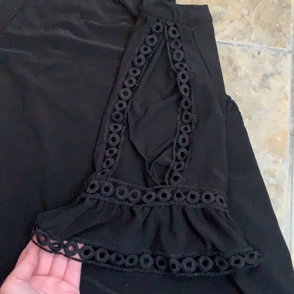 Coco y Club Cold Shoulder Black Top Size XXL - Picture 7 of 7